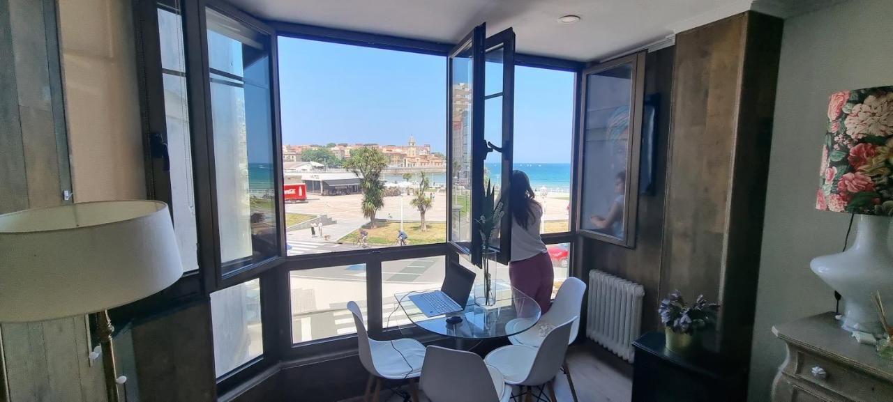 Apartamento La Escalerona Con Vistas Al Mar Apartment Gijon Exterior photo